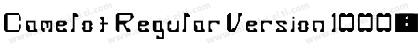 Camelot Regular Version 1000字体转换